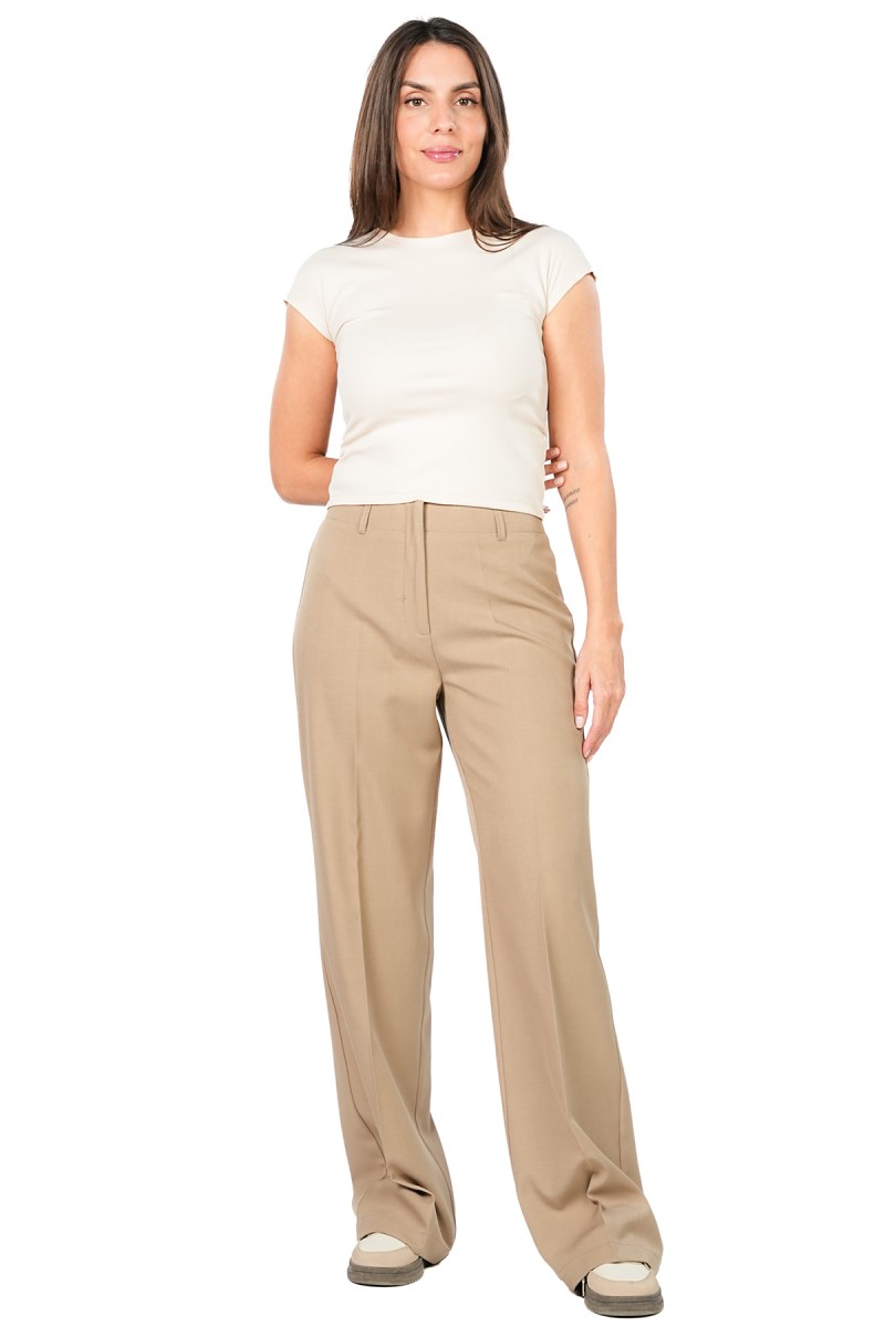 Pantalon Straight Long à Pinces