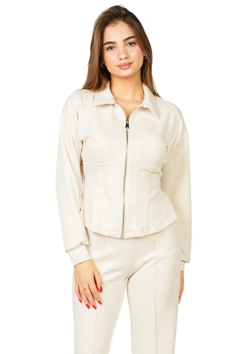 Gilet Ajusté à Ceinture au Dos