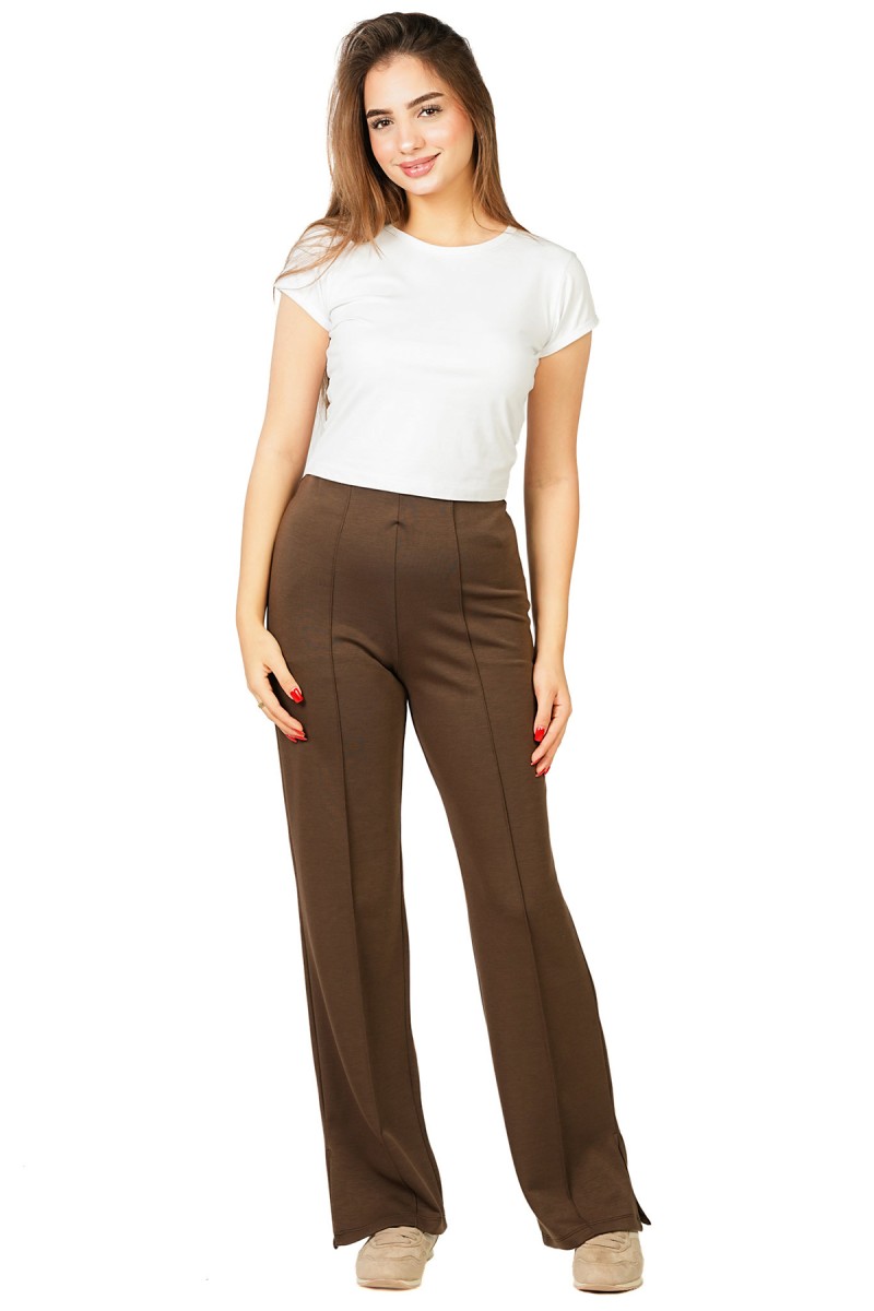 Pantalon Large à Nervures