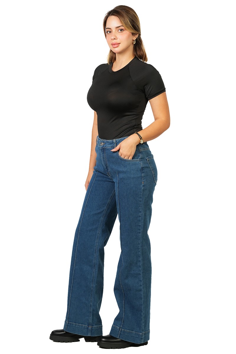 Pantalon Flare à Nervures