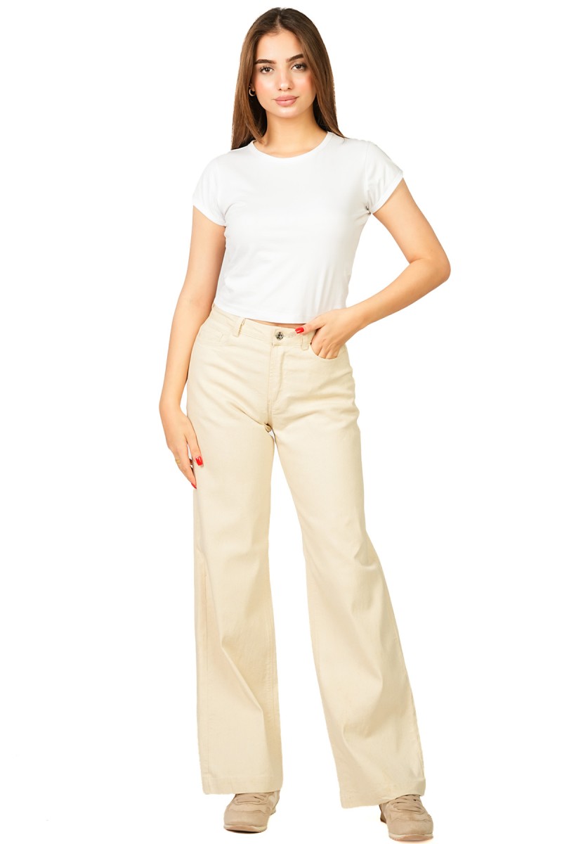 Jean wide leg à Cinq Poches