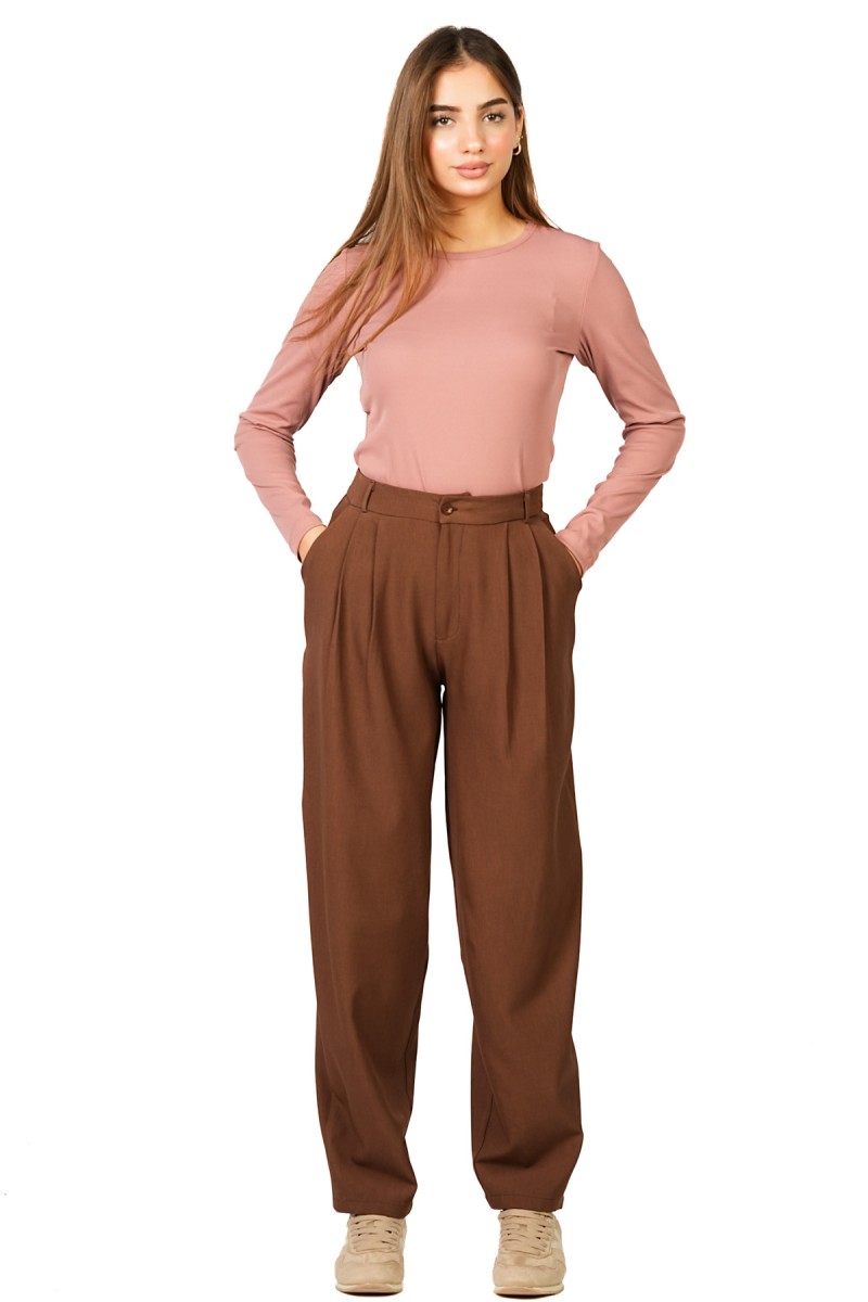 Pantalon Balloon à Plis