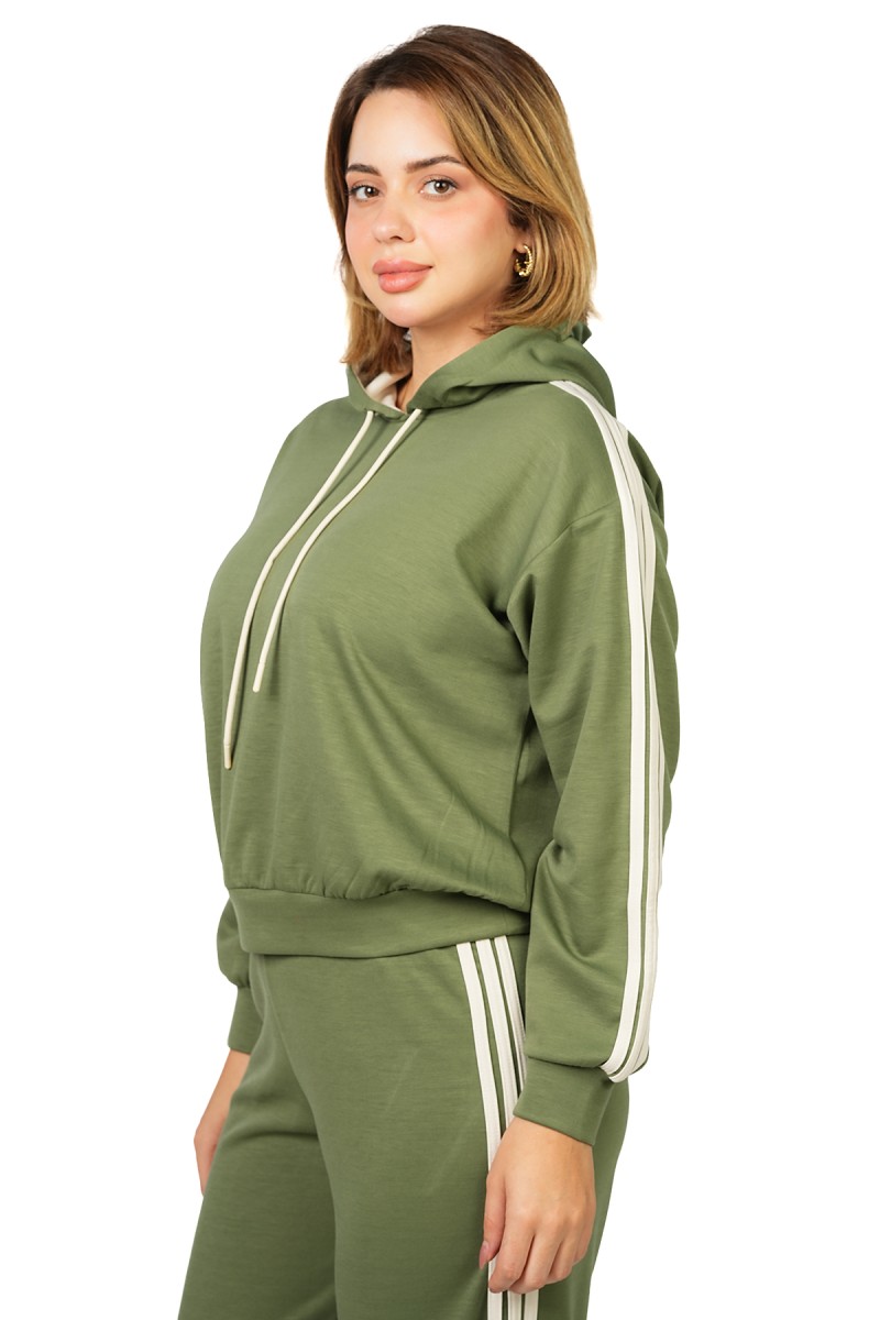 Sweat à Capuche avec Cordons de Serrage